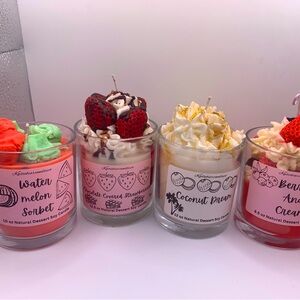 Candles Kaitiebearcandlesco dessert collection!!!!!